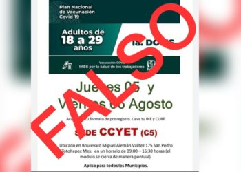 Alertan de fake news sobre vacunación anticovid en el Edomex