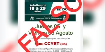 Alertan de fake news sobre vacunación anticovid en el Edomex
