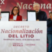 AMLO firma decreto para nacionalizar el litio&nbsp;